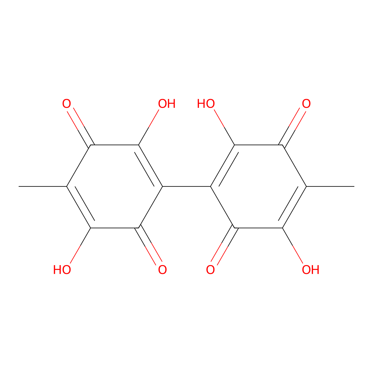 Oosporein molecular structure, CAS 475-54-7