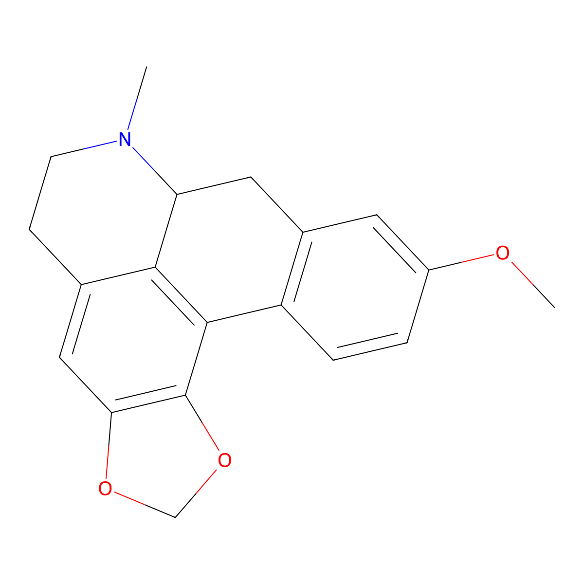 (-)-Isolaureline molecular structure, CAS 475-84-3