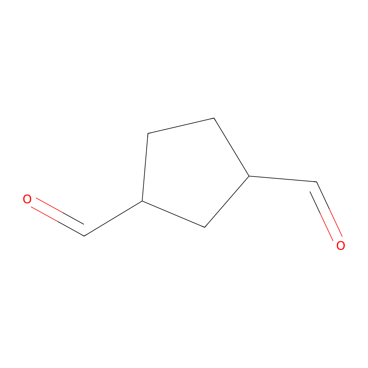 Cyclopentane-1,3-dicarbaldehyde molecular structure, CAS 4750-17-8
