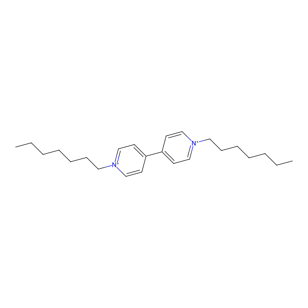 1,1'-Diheptyl-4,4'-bipyridinium molecular structure, CAS 47503-76-4