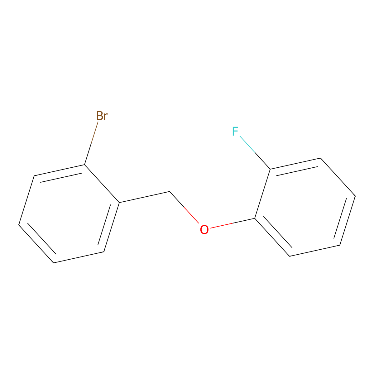 1-Bromo-2-((2-fluorophenoxy)methyl)benzene molecular structure, CAS 475039-98-6