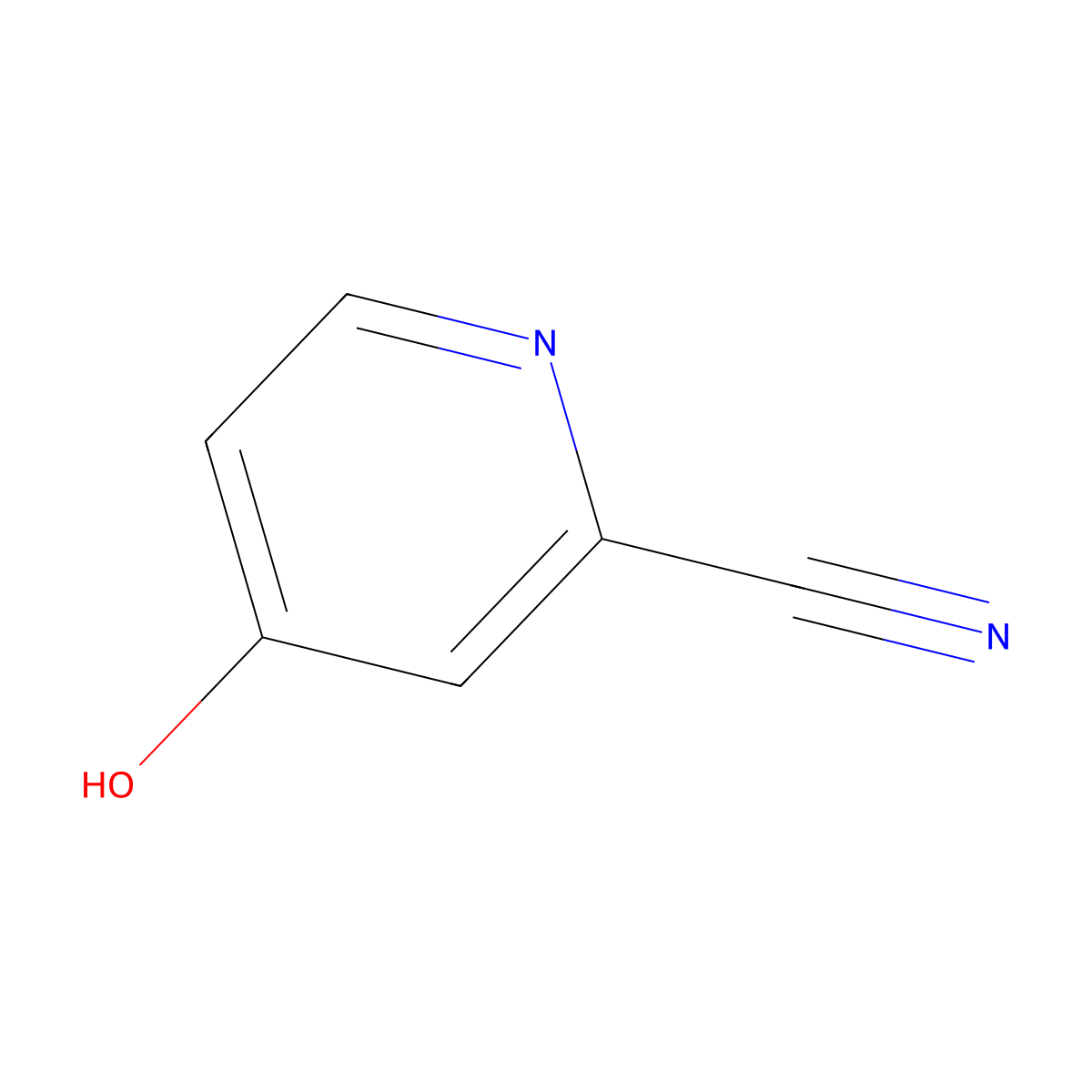 2-Cyano-4-hydroxypyridine molecular structure, CAS 475057-86-4