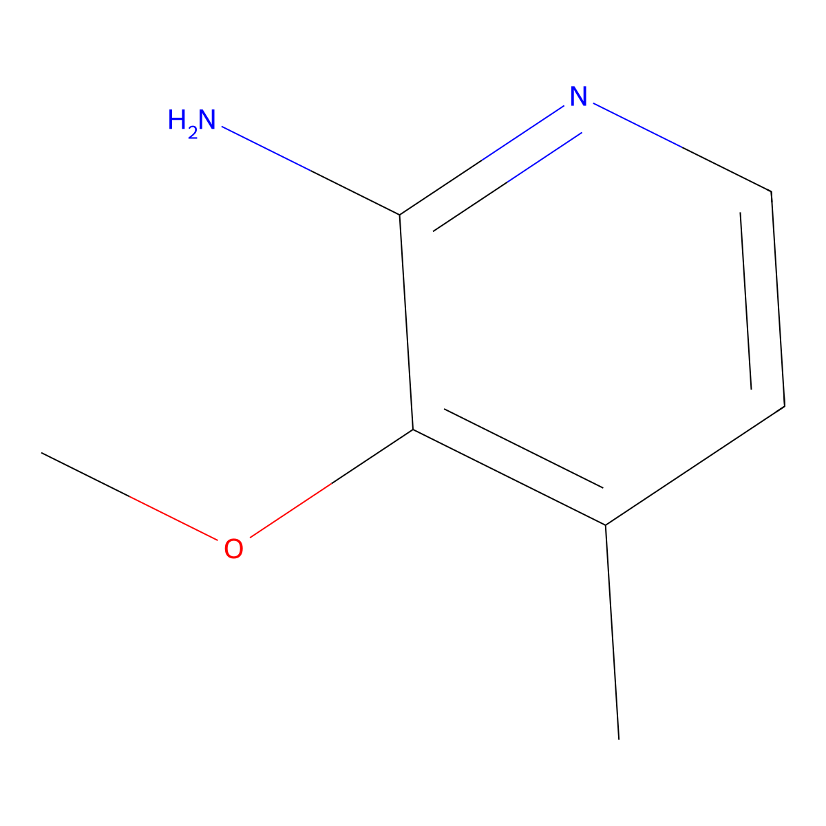 3-Methoxy-4-methylpyridin-2-amine molecular structure, CAS 475060-00-5