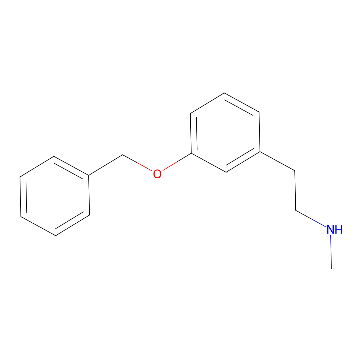 N-Methyl-3-(benzyloxy)-benzeneethanamine molecular structure, CAS 475086-52-3