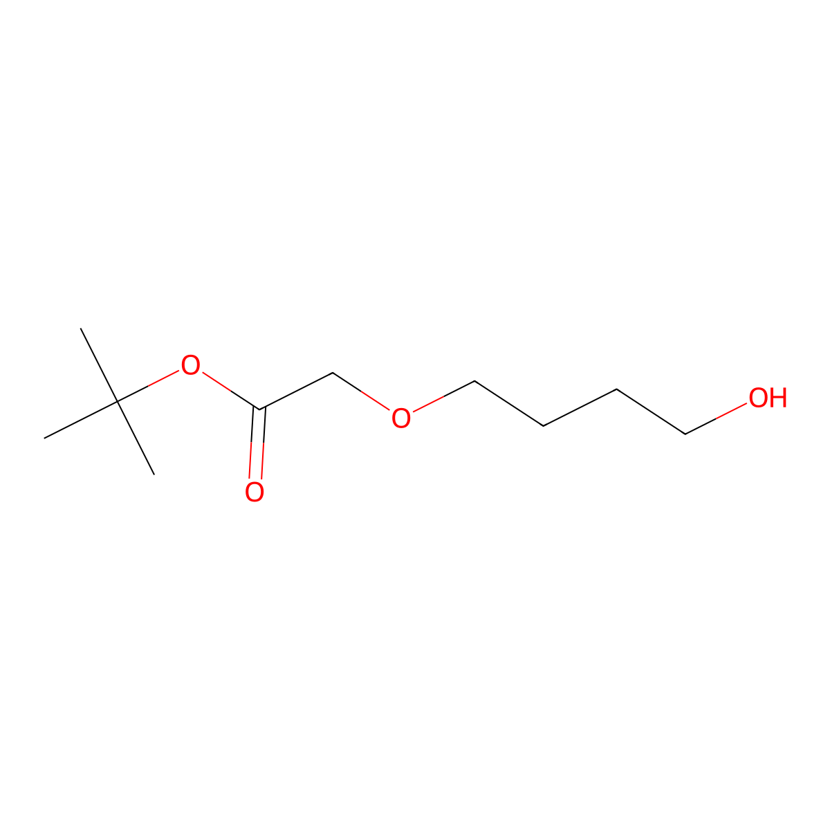 2-(4-hydroxybutyloxy)acetic Acid Tert-Butyl Ester molecular structure, CAS 475086-57-8