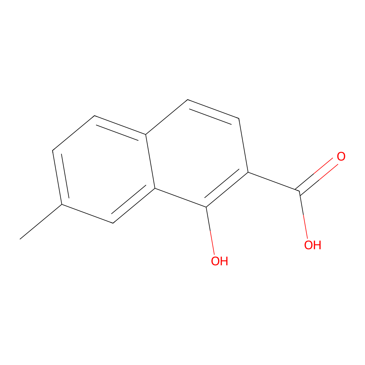 1-Hydroxy-7-methyl-2-naphthoic acid molecular structure, CAS 475098-80-7