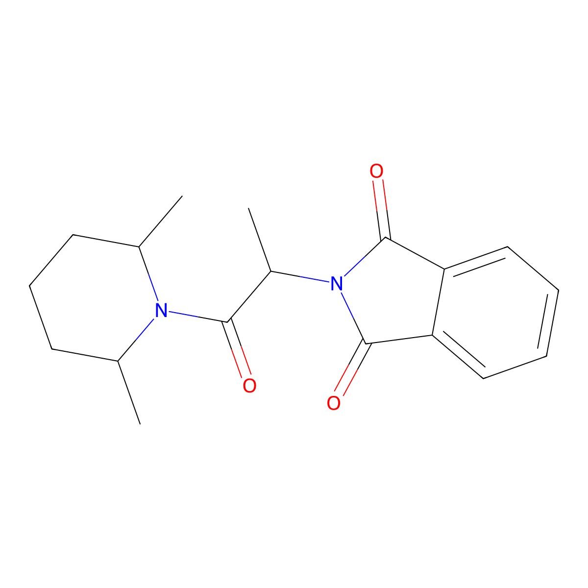 2-[2-(2,6-dimethylpiperidino)-1-methyl-2-oxoethyl]-1H-isoindole-1,3(2H)-dione molecular structure, CAS 475099-96-8