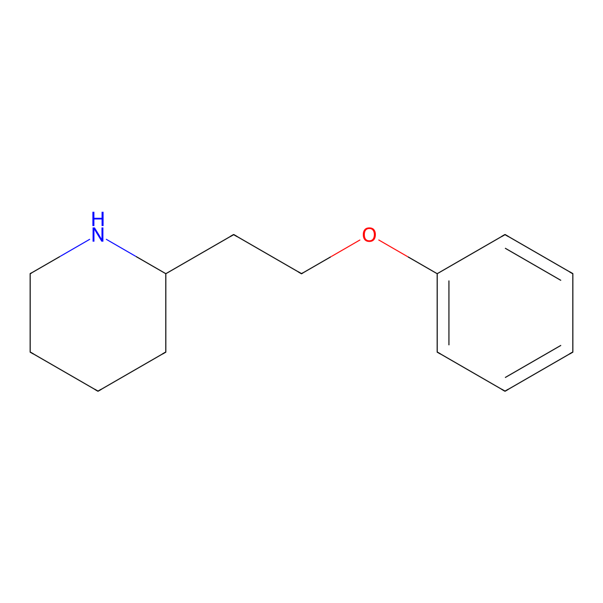 2-(2-Phenoxyethyl)piperidine molecular structure, CAS 475144-81-1