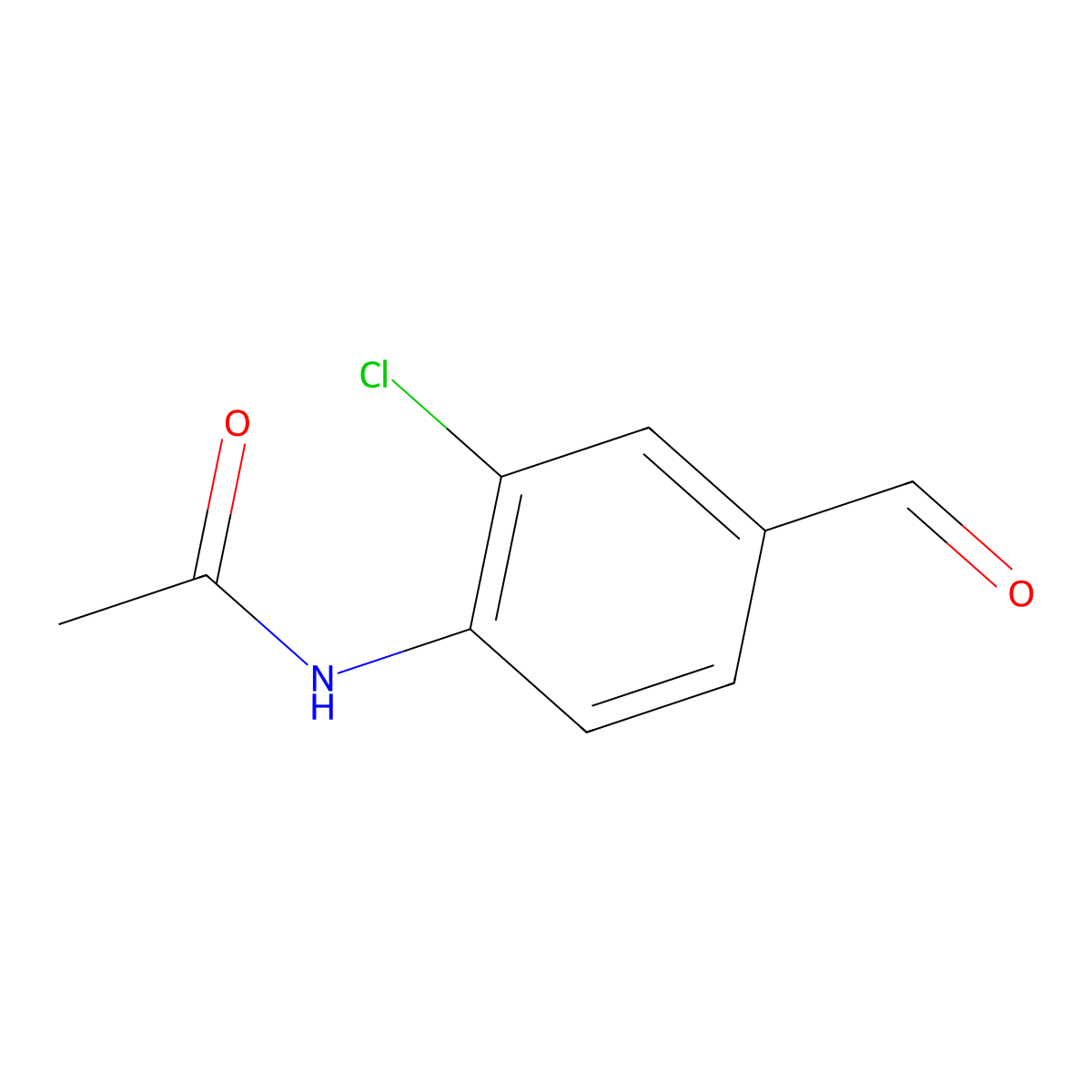 N-(2-Chloro-4-formylphenyl)acetamide molecular structure, CAS 475150-60-8