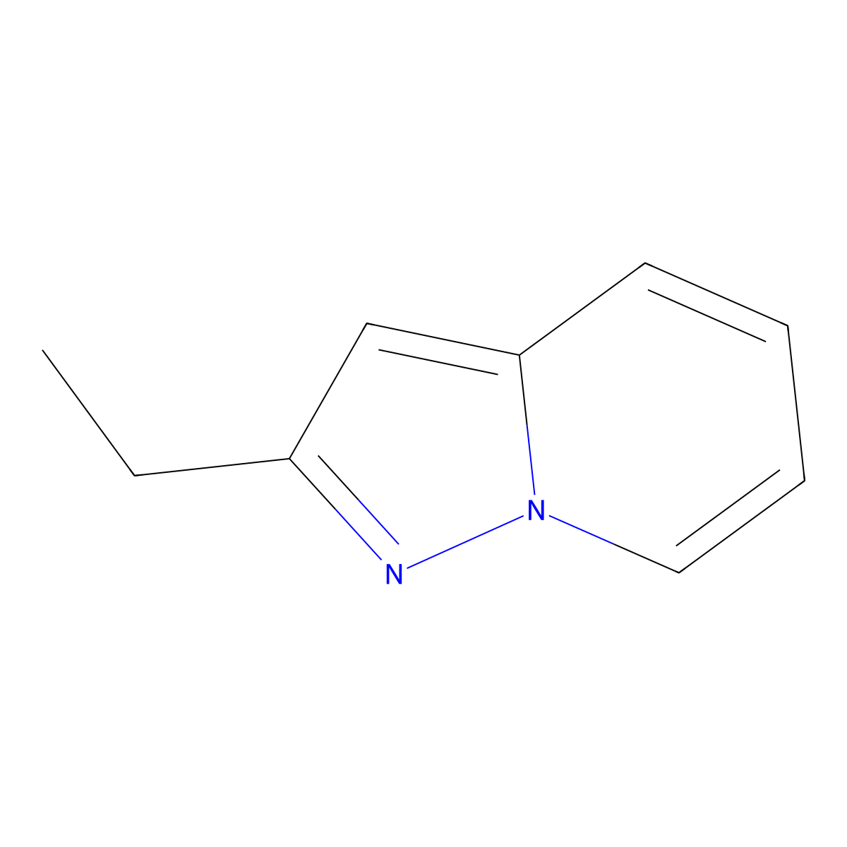 2-Ethylpyrazolo[1,5-a]pyridine molecular structure, CAS 475174-65-3