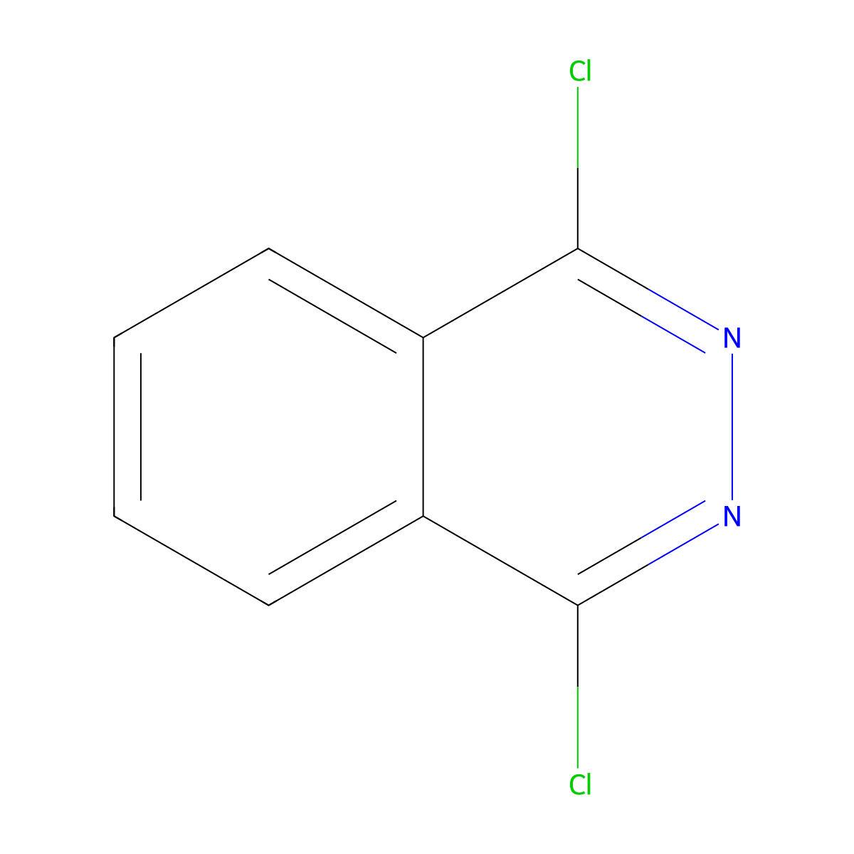 1,4-Dichlorophthalazine molecular structure, CAS 4752-10-7