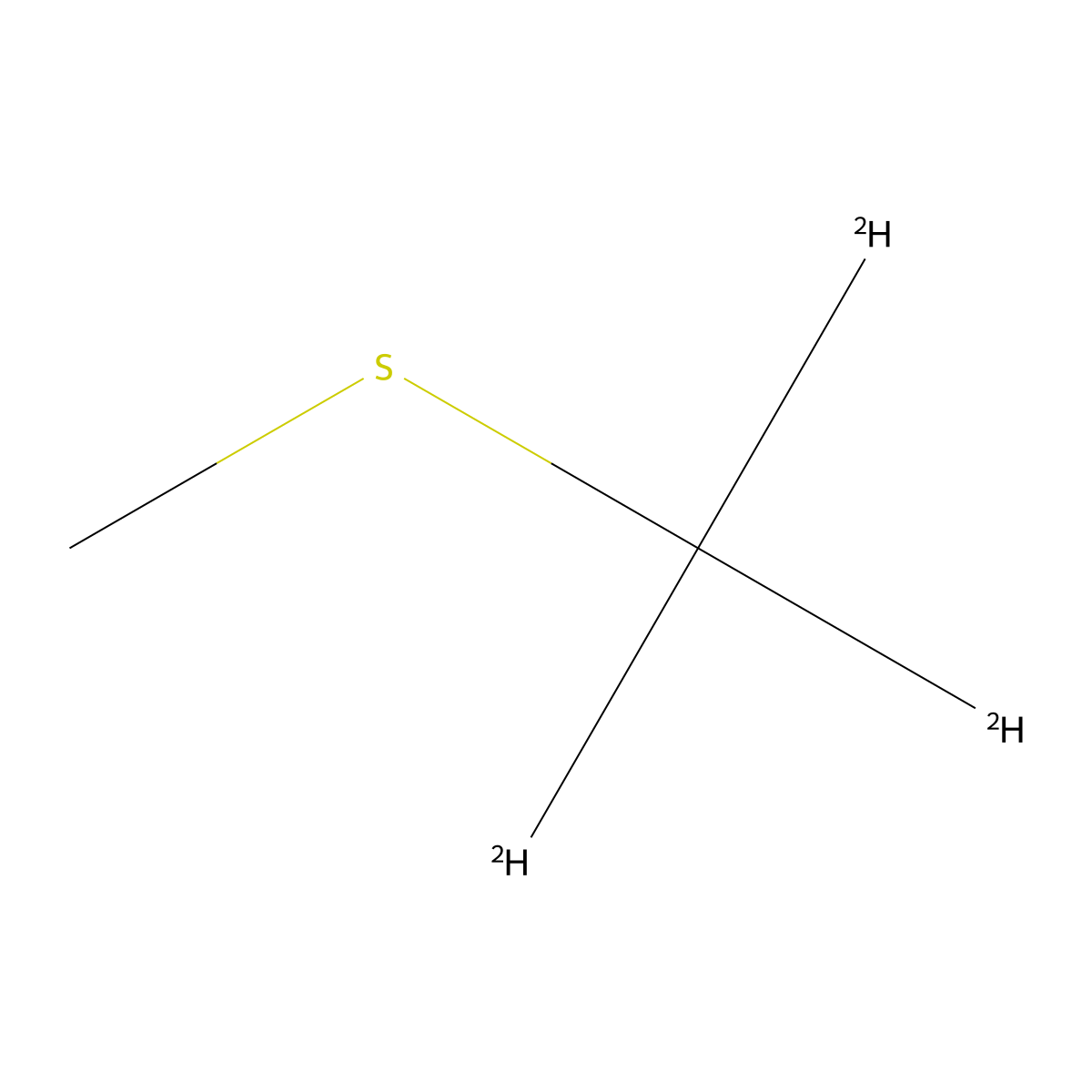 Dimethyl-1,1,1-d3 sulfide molecular structure, CAS 4752-12-9