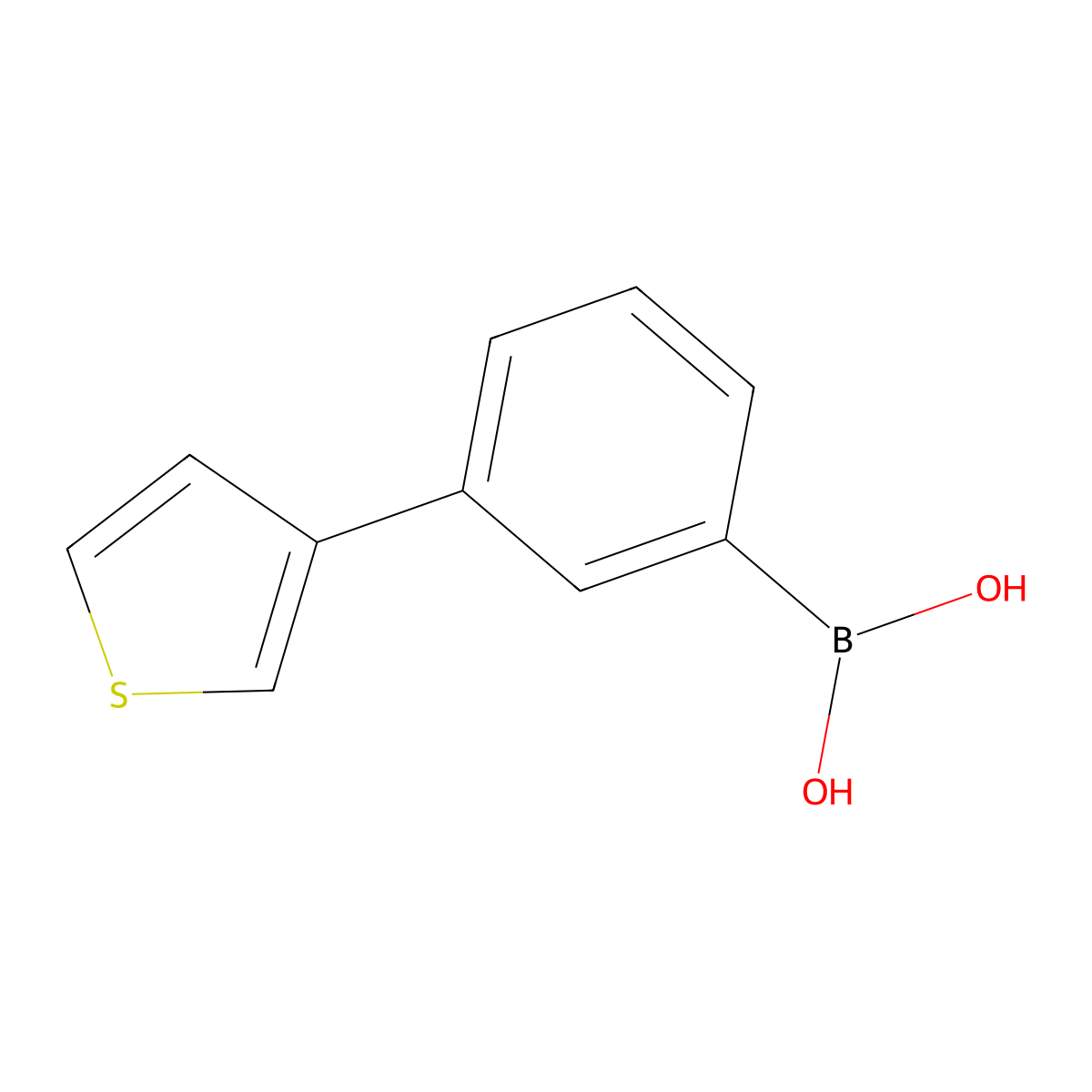 3-(3-Thienyl)phenylboronic acid molecular structure, CAS 475206-83-8
