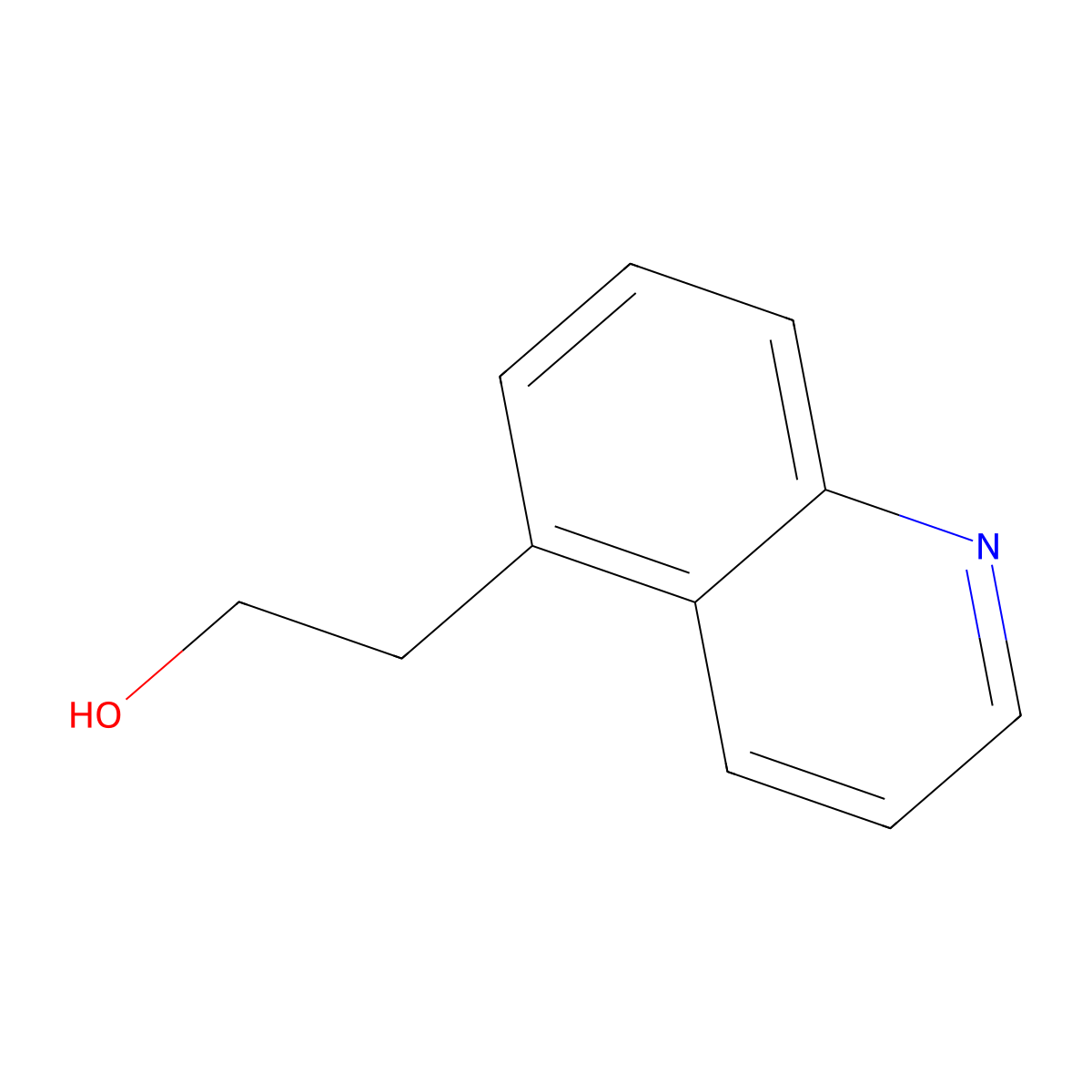 2-(Quinolin-5-yl)ethan-1-ol molecular structure, CAS 475215-27-1