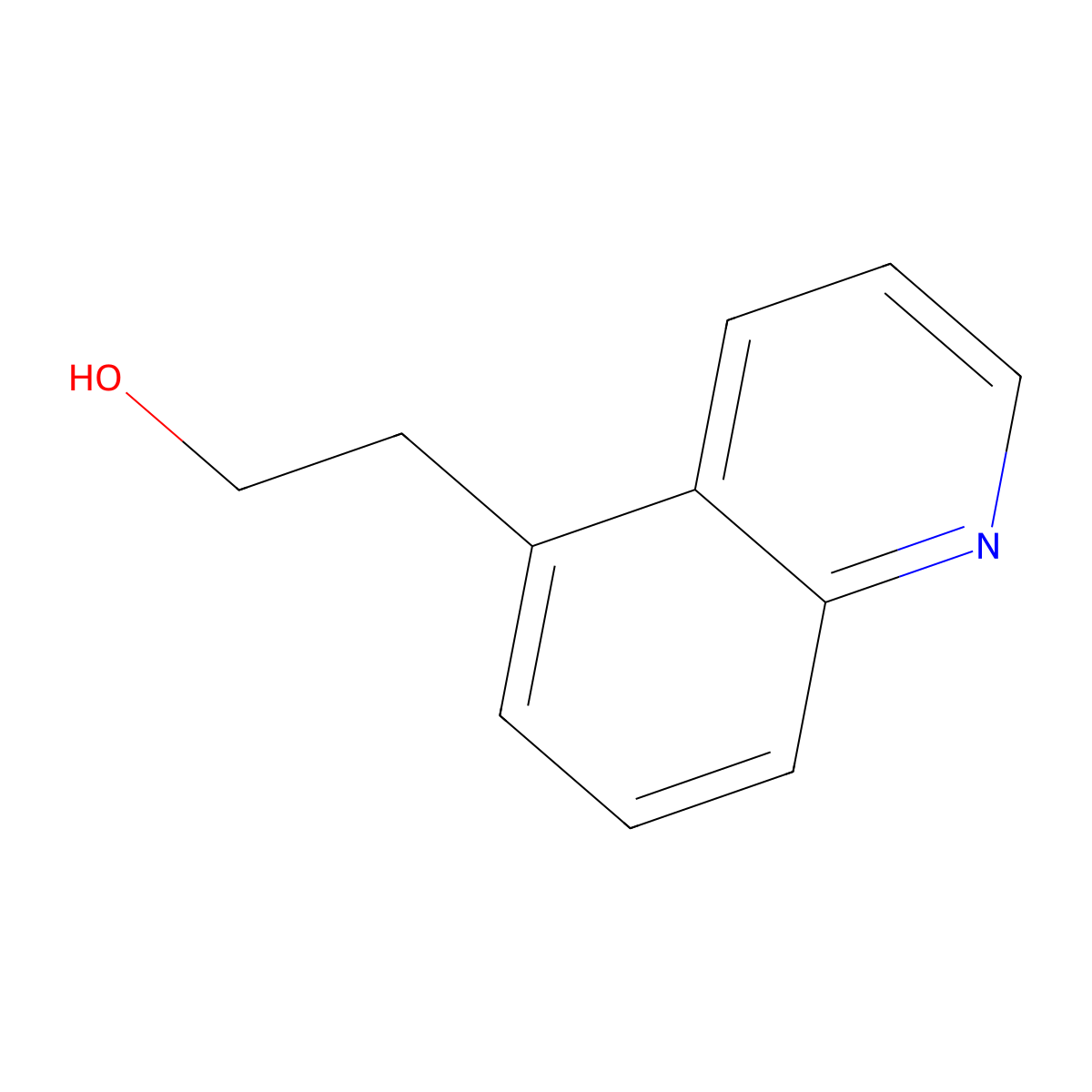 2-(Quinolin-5-yl)ethan-1-ol molecular structure, CAS 475215-27-1