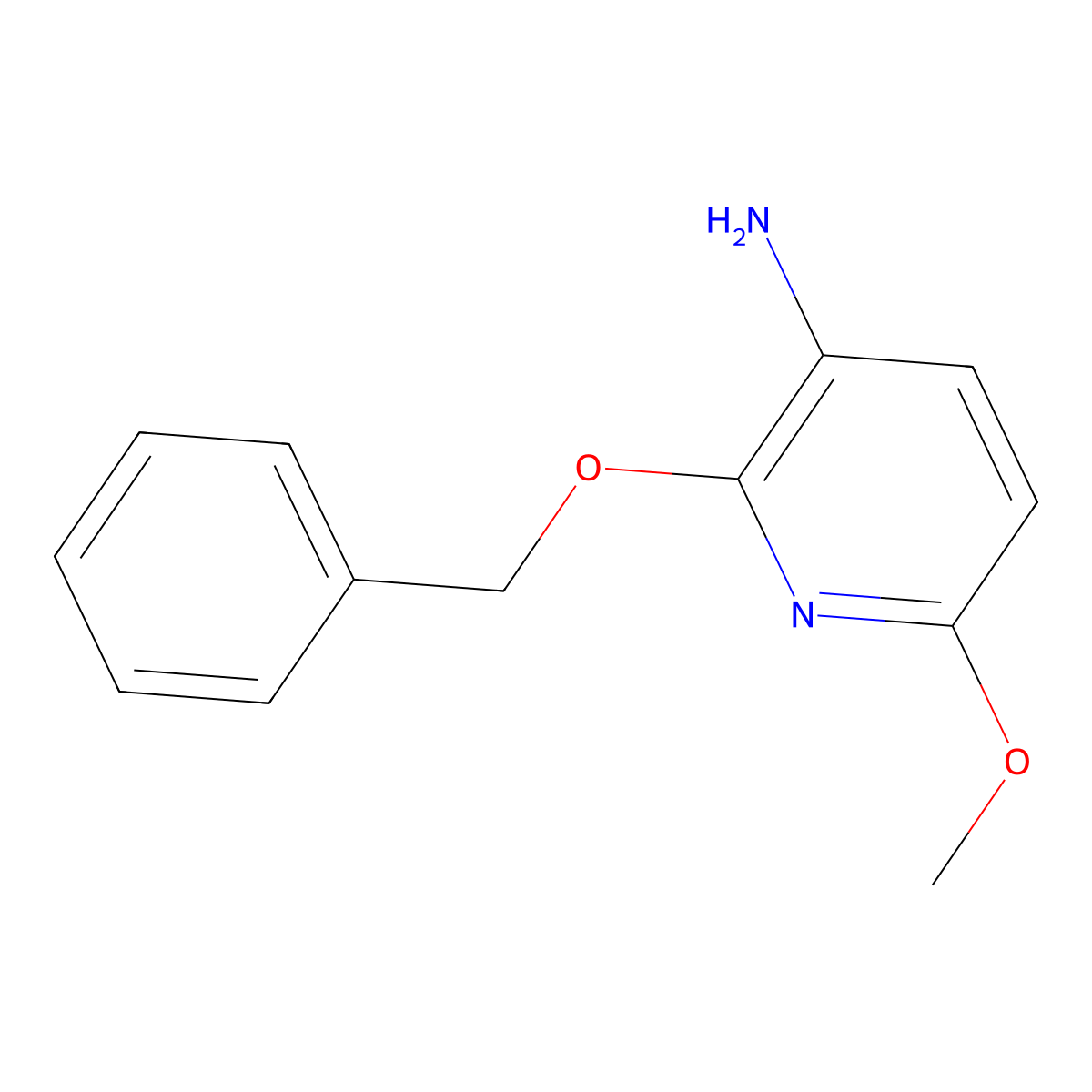 2-(Benzyloxy)-6-methoxypyridin-3-amine molecular structure, CAS 475215-49-7