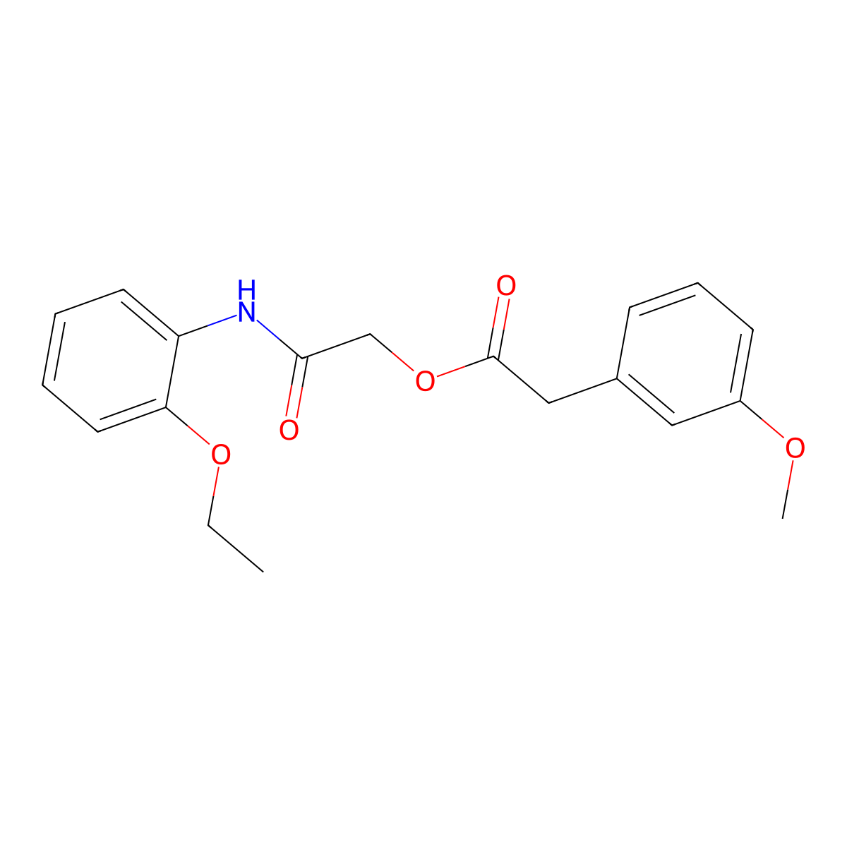 2-[(2-Ethoxyphenyl)amino]-2-oxoethyl (3-methoxyphenyl)acetate molecular structure, CAS 475237-53-7