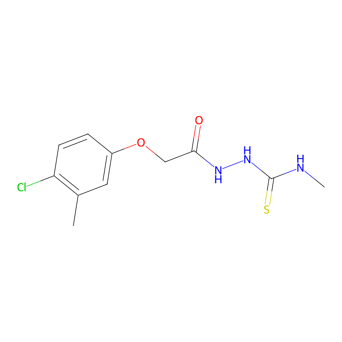 1-[[2-(4-Chloro-3-methylphenoxy)acetyl]amino]-3-methylthiourea molecular structure, CAS 475246-58-3