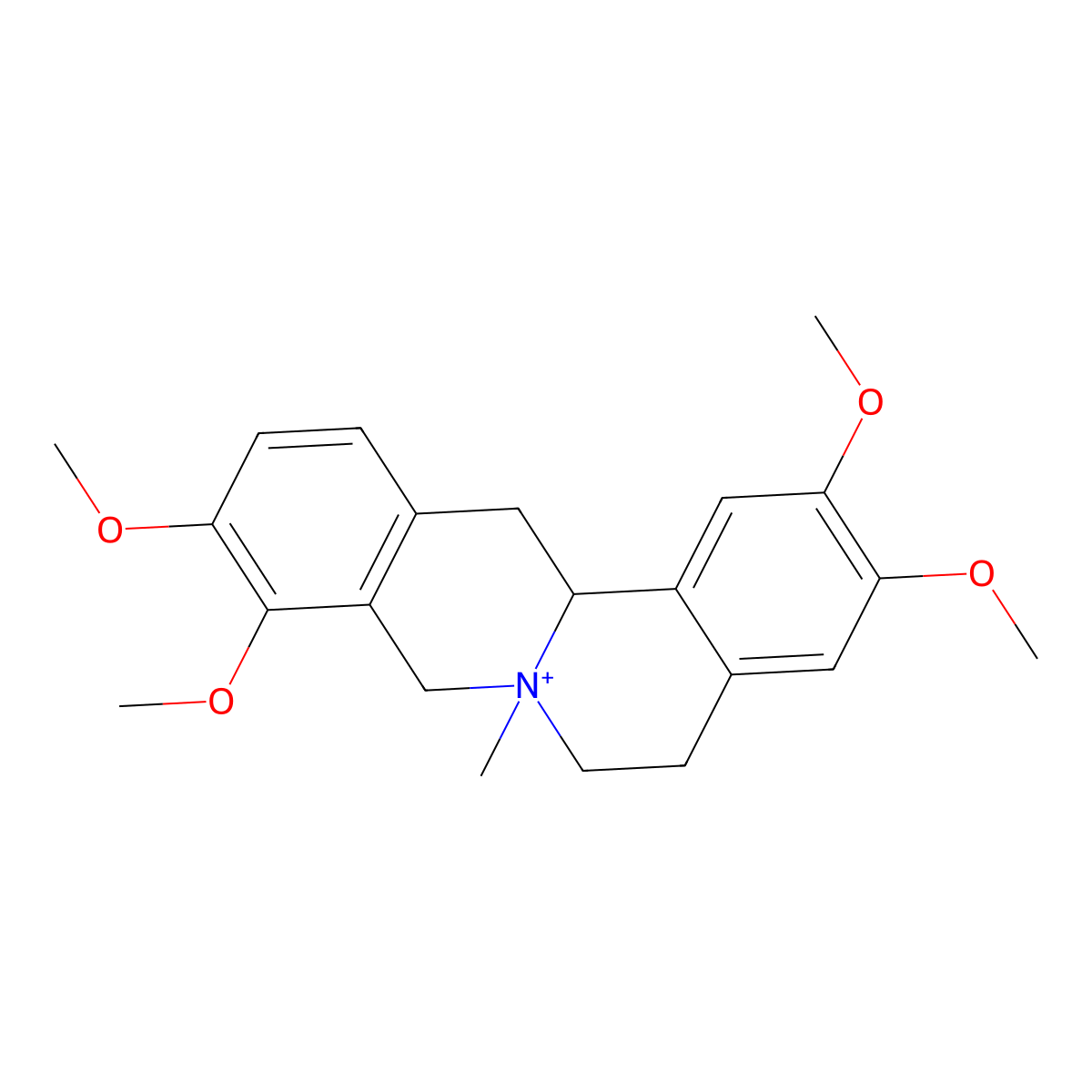 N-Methyltetrahydropalmatine molecular structure, CAS 47528-98-3