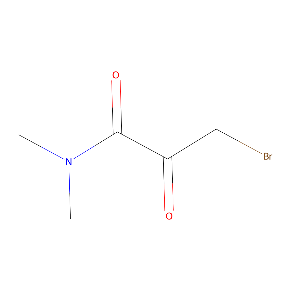 3-bromo-N,N-dimethyl-2-oxopropanamide molecular structure, CAS 475294-58-7