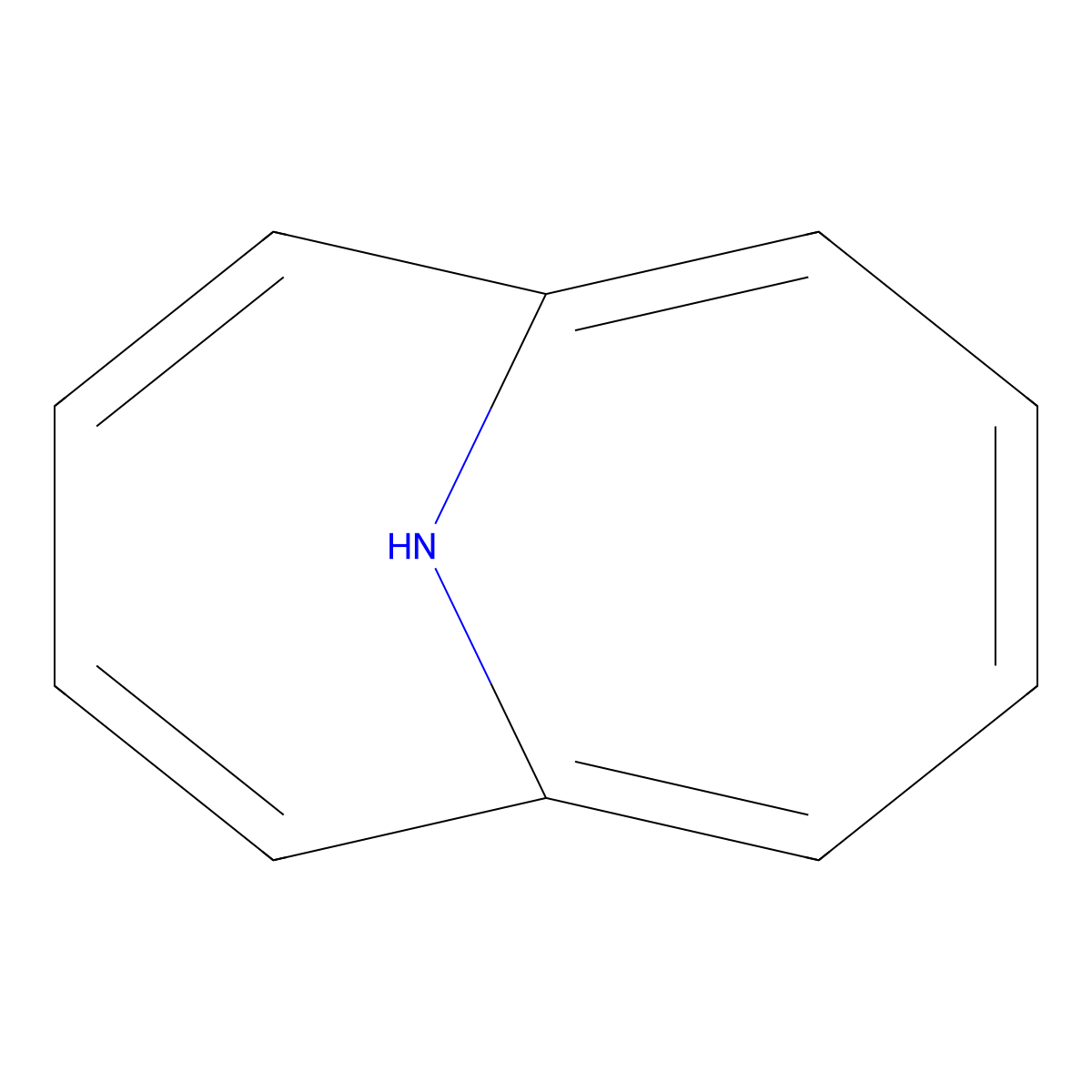 11-Azabicyclo[4.4.1]undeca-1,3,5,7,9-pentaene molecular structure, CAS 4753-55-3