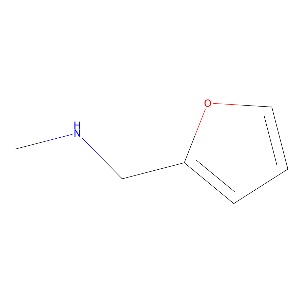 N-Methylfurfurylamine molecular structure, CAS 4753-75-7