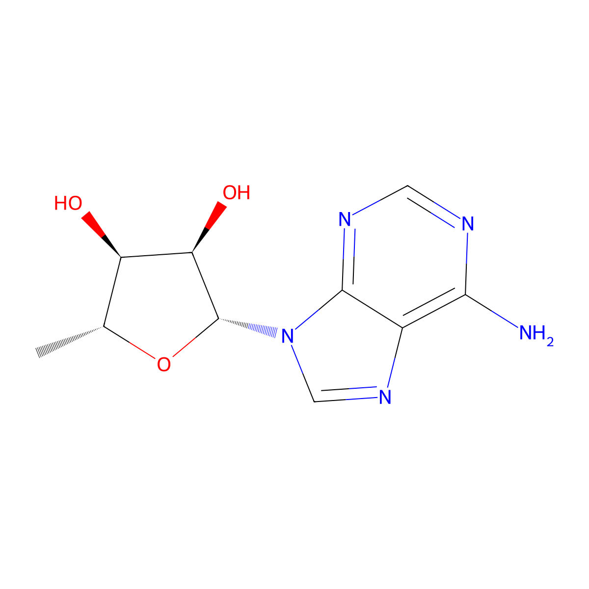 5'-Deoxyadenosine molecular structure, CAS 4754-39-6