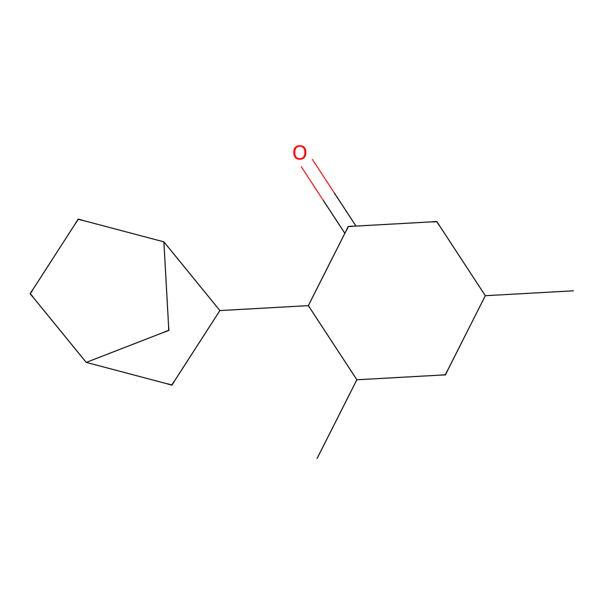2-(Bicyclo[2.2.1]heptan-2-yl)-3,5-dimethylcyclohexanone molecular structure, CAS 4755-32-2