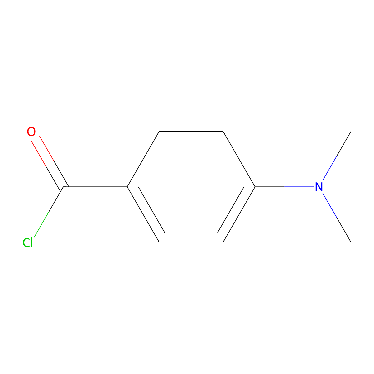 4-(Dimethylamino)benzoyl chloride molecular structure, CAS 4755-50-4