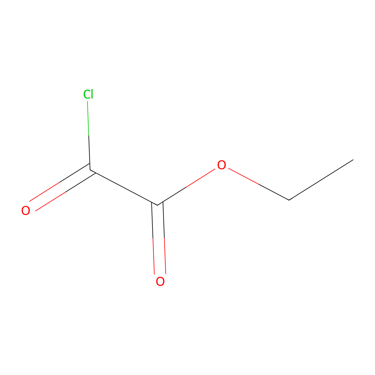 Ethoxalyl chloride molecular structure, CAS 4755-77-5