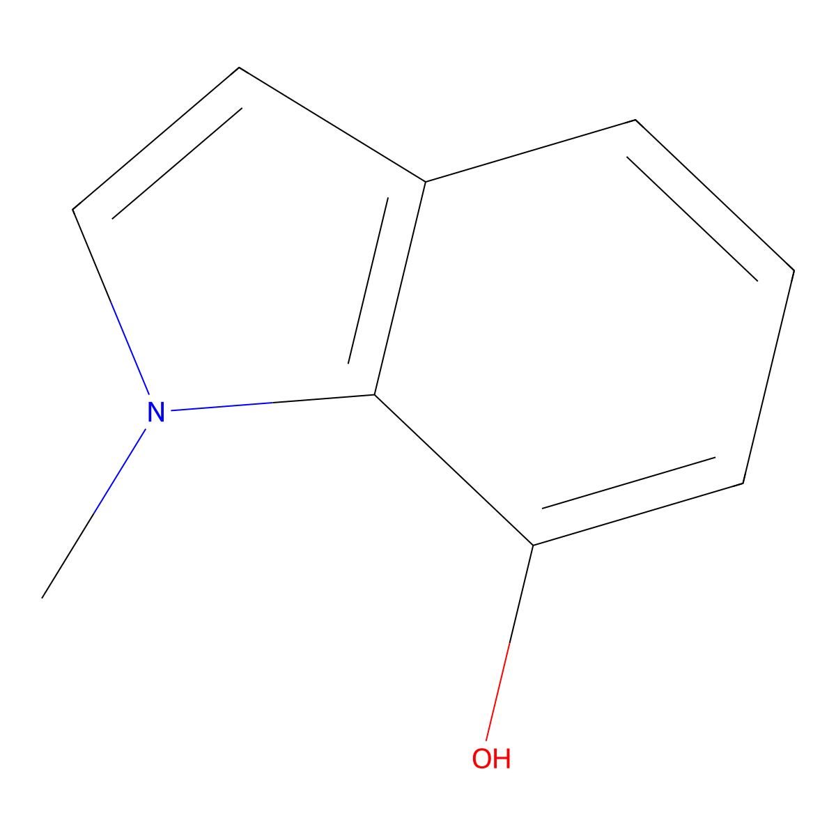 1-methyl-1H-indol-7-ol molecular structure, CAS 475577-33-4