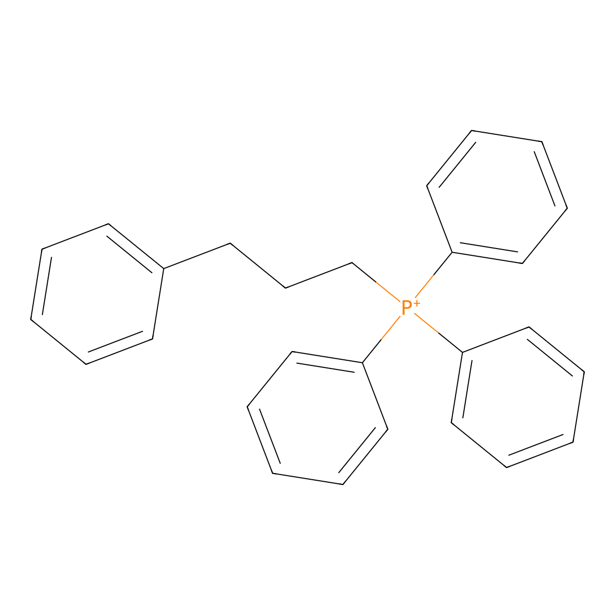 Triphenyl(3-phenylpropyl)phosphonium bromide molecular structure, CAS 47562-49-2