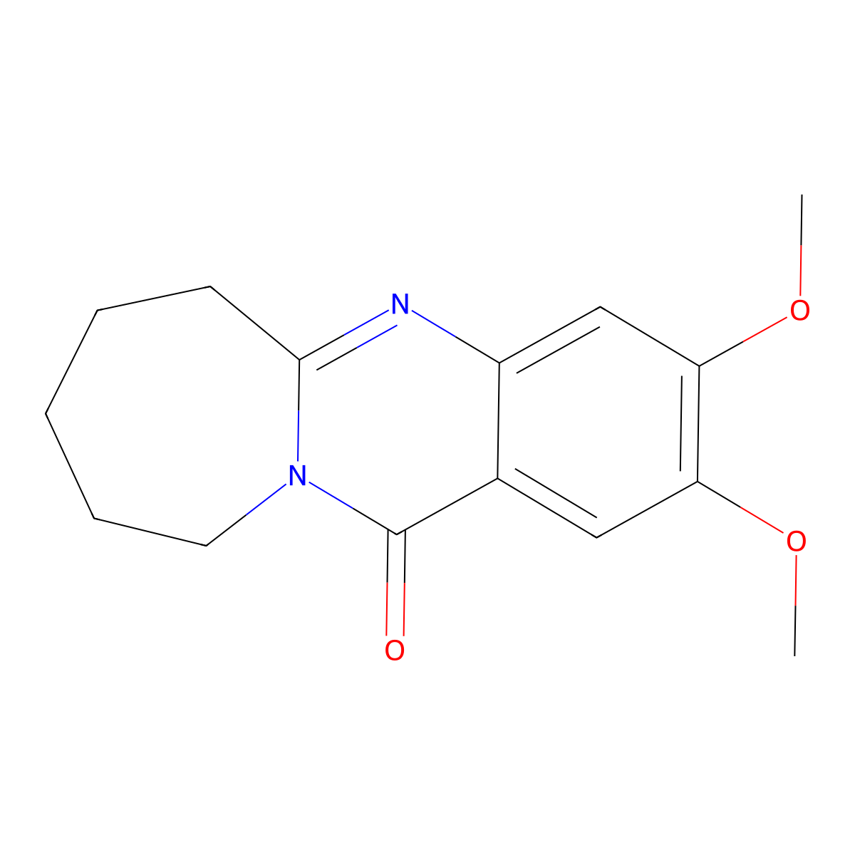 2,3-dimethoxy-6H,7H,8H,9H,10H,12H-azepino[2,1-b]quinazolin-12-one molecular structure, CAS 475638-35-8