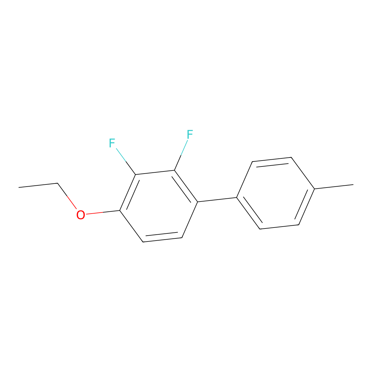 1-Ethoxy-2,3-difluoro-4-(4-methylphenyl)benzene molecular structure, CAS 475644-24-7
