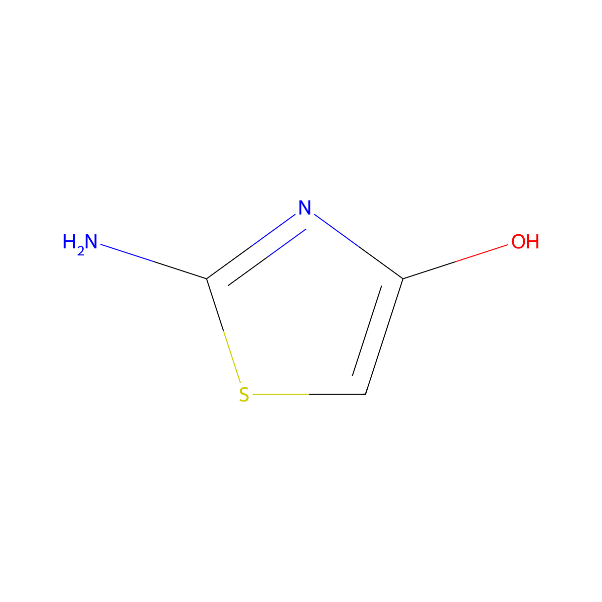 2-Amino-4-hydroxythiazole molecular structure, CAS 475661-63-3