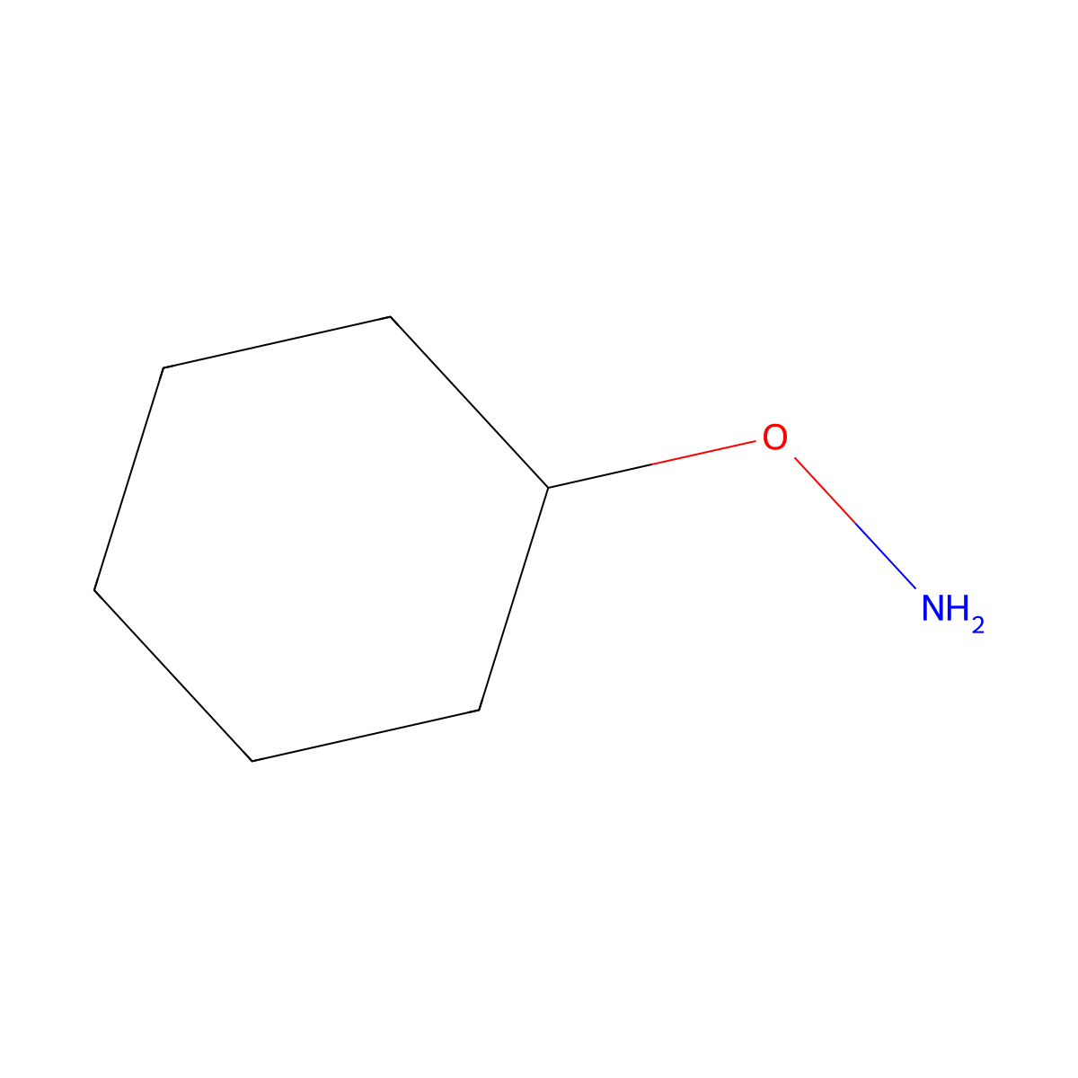 O-cyclohexylhydroxylamine molecular structure, CAS 4759-21-1