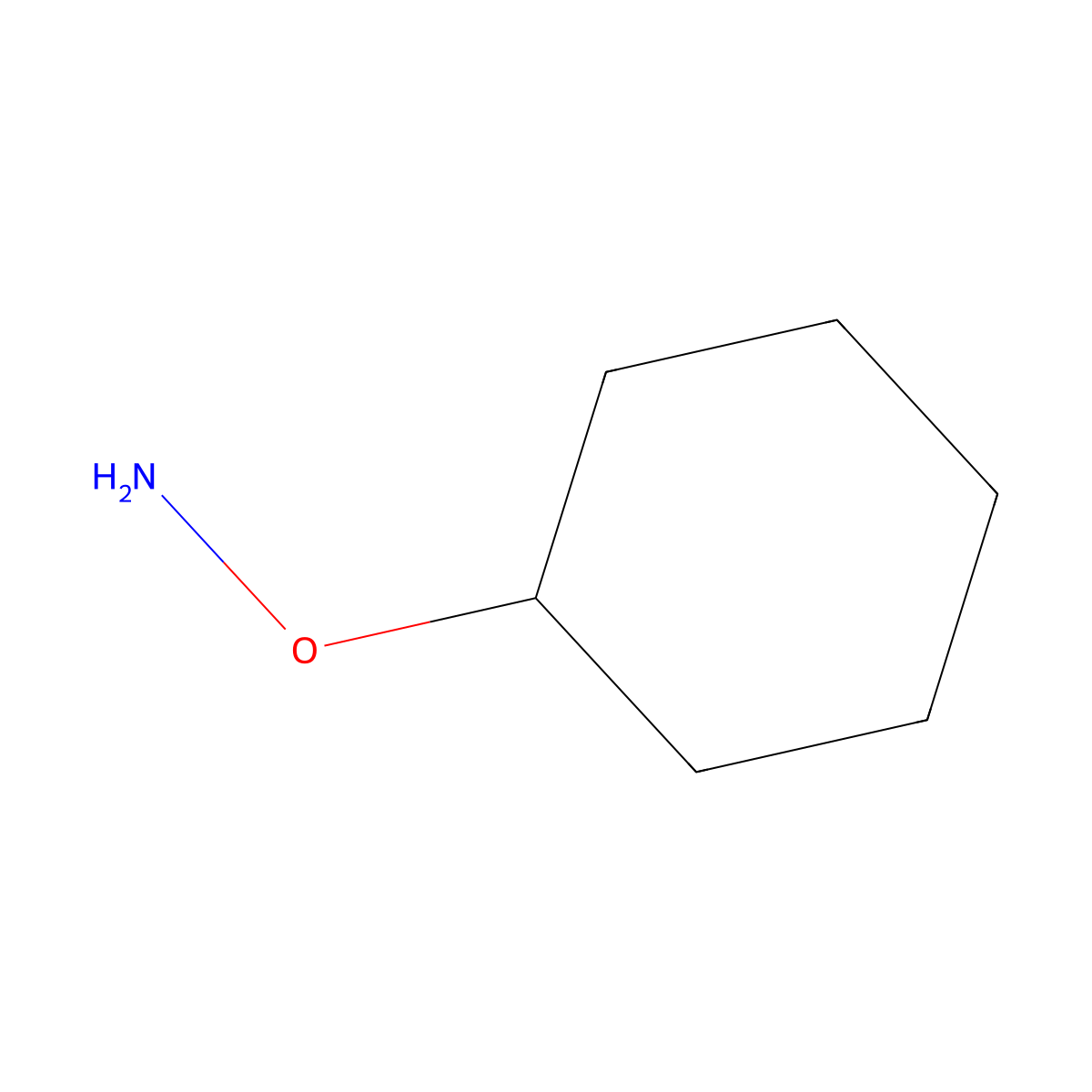 O-cyclohexylhydroxylamine molecular structure, CAS 4759-21-1