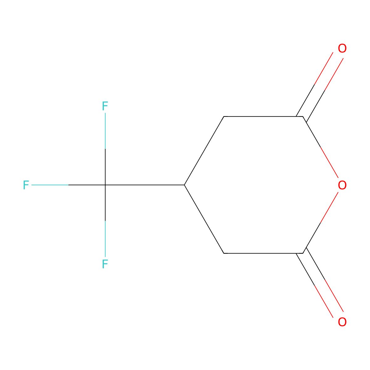4-(Trifluoromethyl)dihydro-2H-pyran-2,6(3H)-dione molecular structure, CAS 4759-65-3