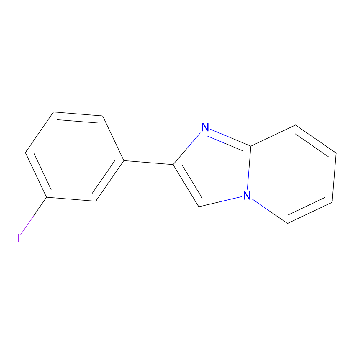 2-(3-Iodophenyl)imidazo[1,2-a]pyridine molecular structure, CAS 475992-42-8