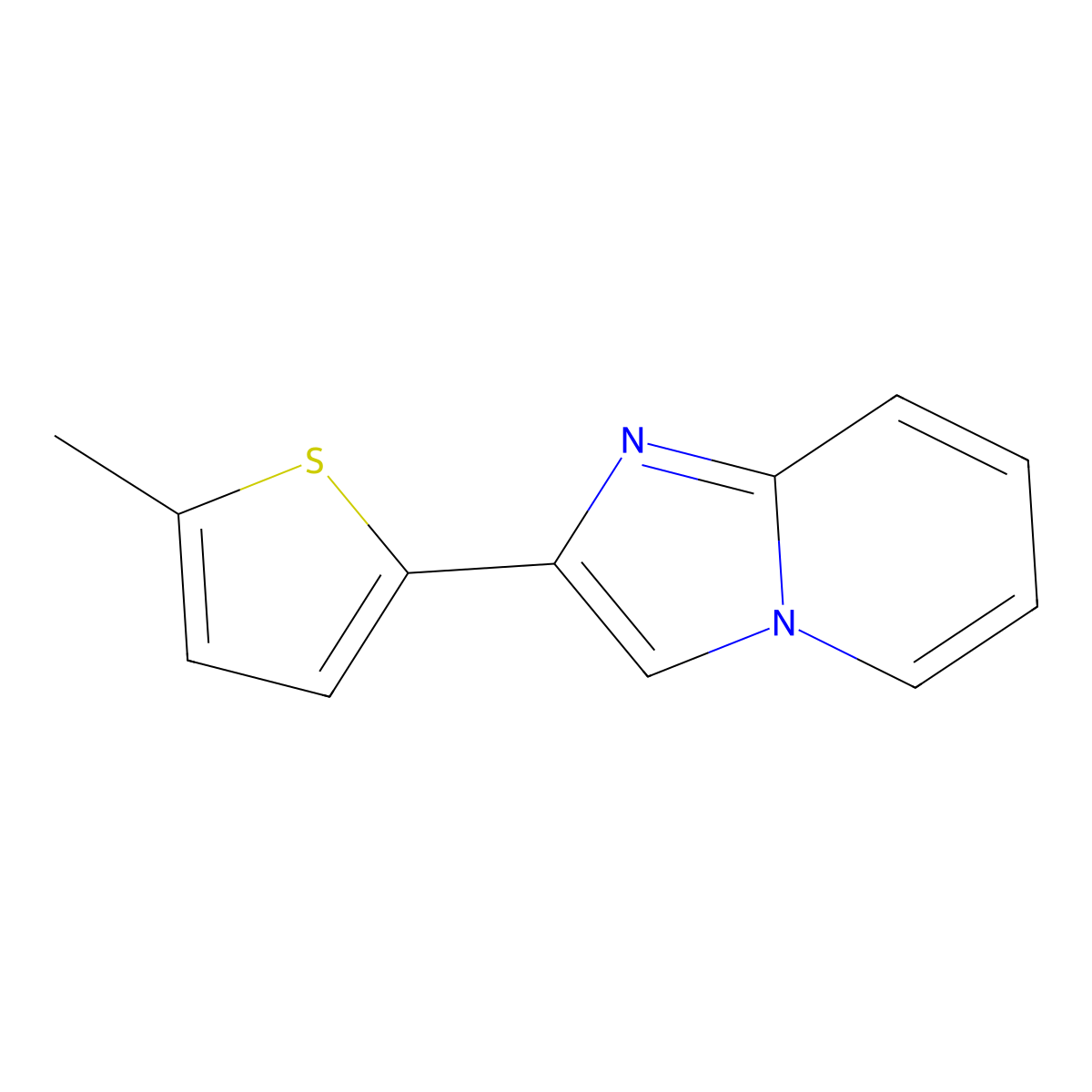 2-(5-Methyl-2-thienyl)imidazo[1,2-a]pyridine molecular structure, CAS 475992-49-5