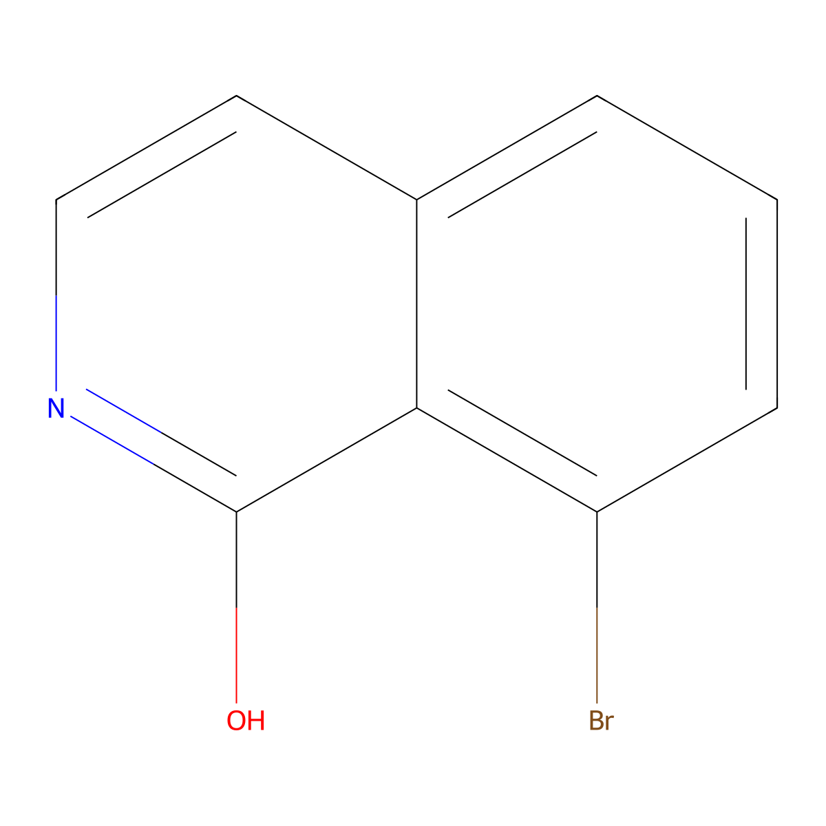 8-Bromoisoquinolin-1-ol molecular structure, CAS 475994-60-6