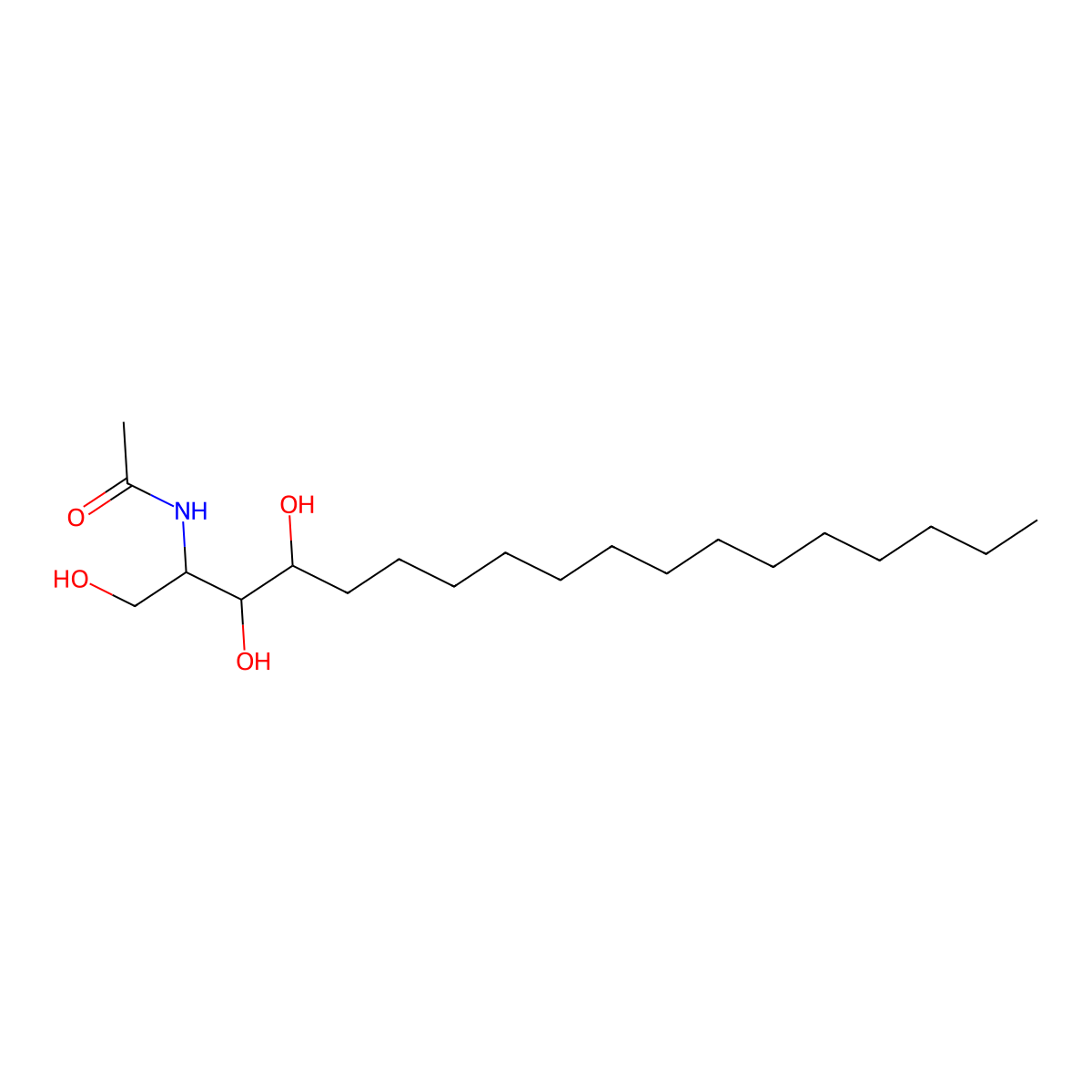 C2 Phytoceramide molecular structure, CAS 475995-69-8