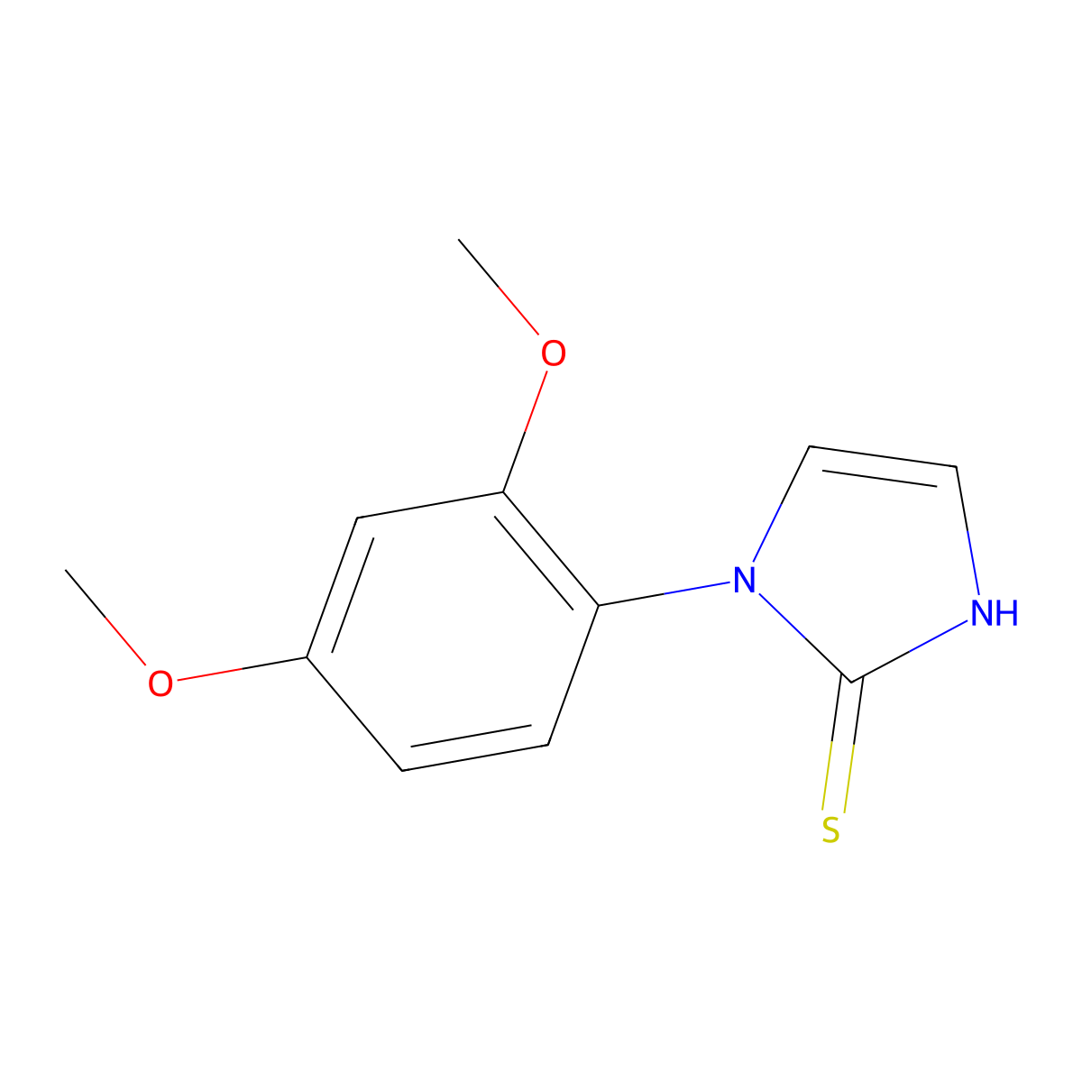 1-(2,4-dimethoxyphenyl)-1H-imidazole-2-thiol molecular structure, CAS 475997-84-3