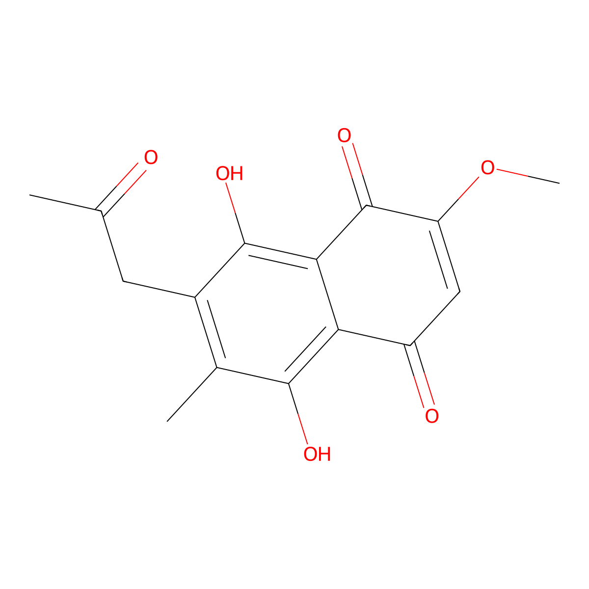 Javanicin molecular structure, CAS 476-45-9