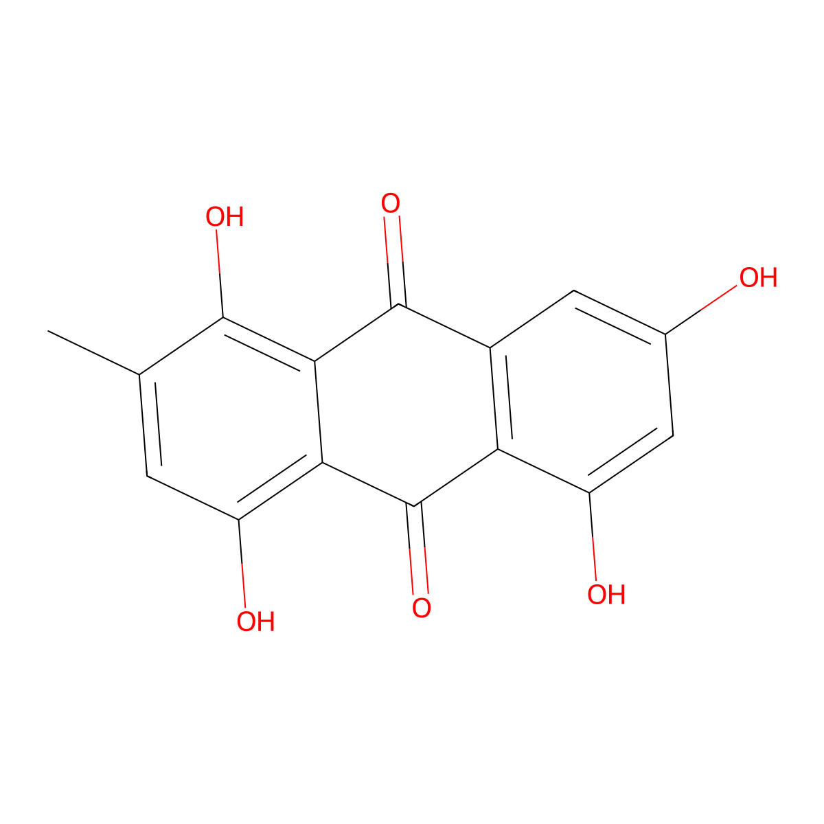 Catenarin molecular structure, CAS 476-46-0