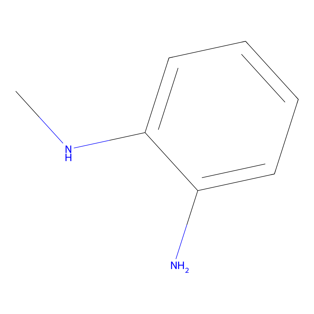 N-Methyl-o-phenylenediamine molecular structure, CAS 4760-34-3