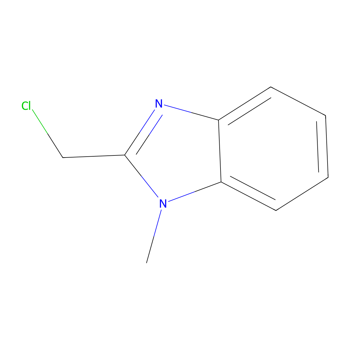 2-(Chloromethyl)-1-methylbenzimidazole molecular structure, CAS 4760-35-4