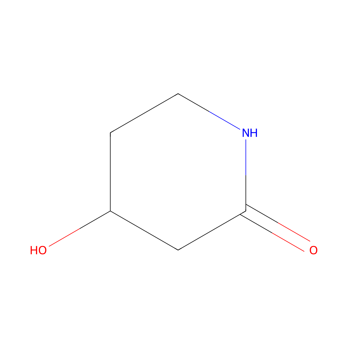 4-hydroxy-2-Piperidinone molecular structure, CAS 476014-76-3