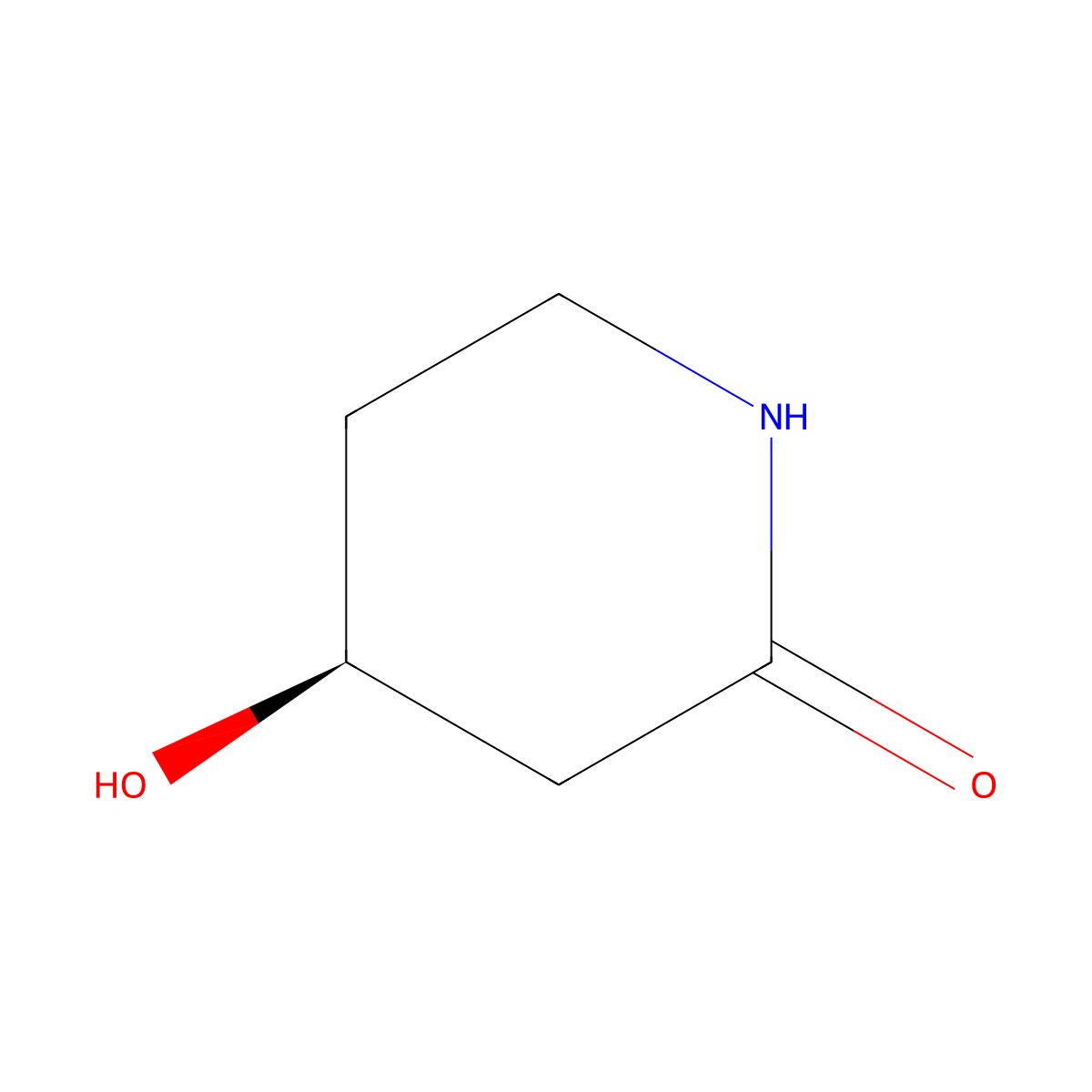 (4S)-4-hydroxypiperidin-2-one molecular structure, CAS 476014-92-3