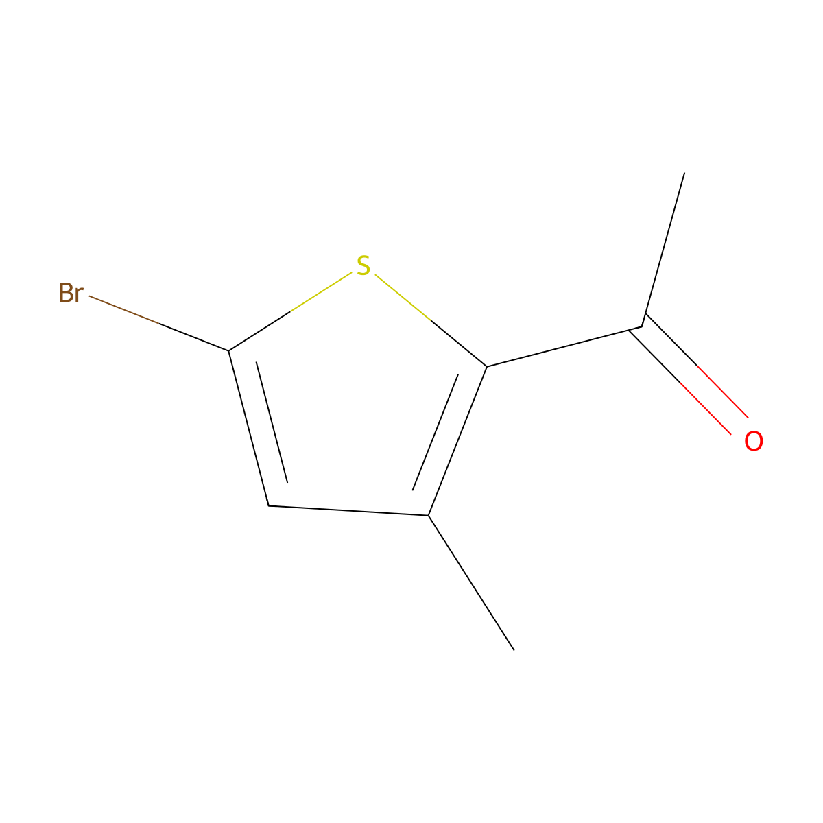 1-(5-Bromo-3-methyl-2-thienyl)ethanone molecular structure, CAS 476156-32-8
